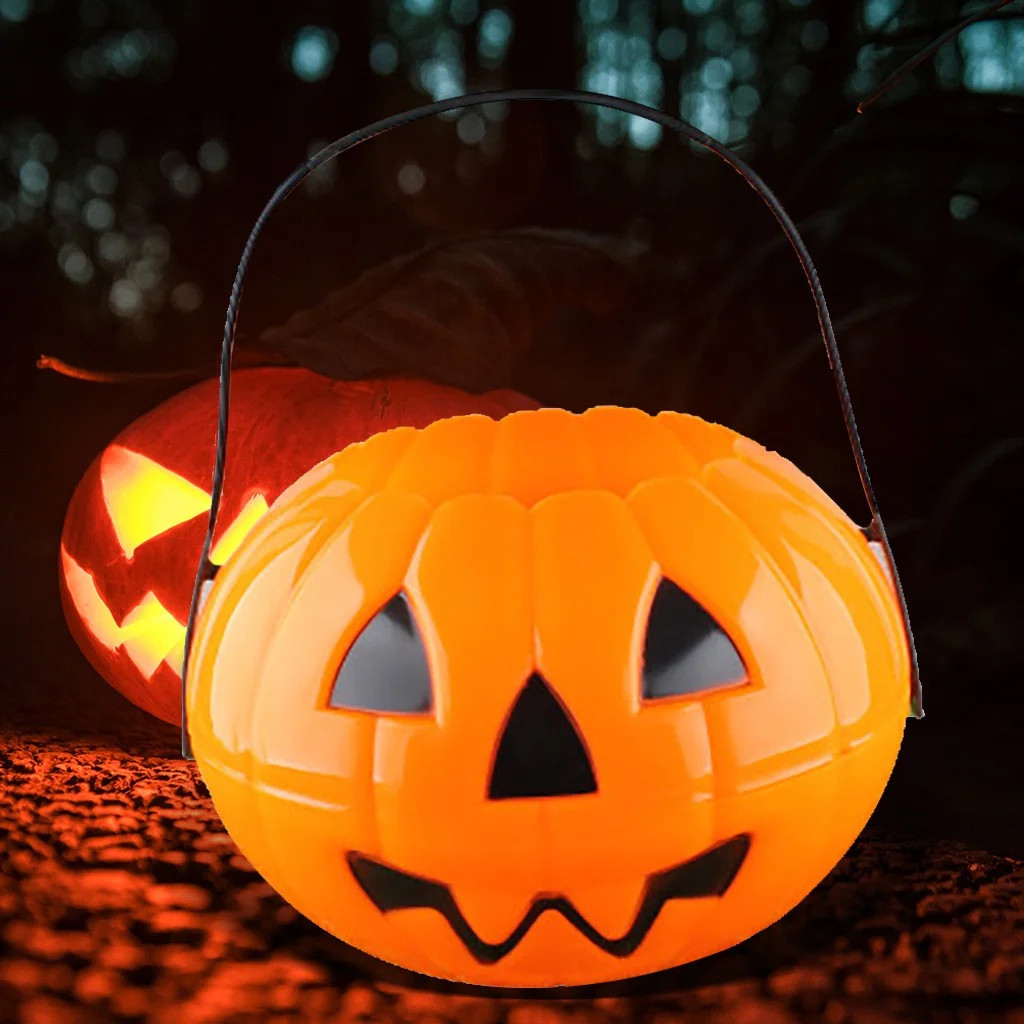 Chiccall Home DecorHalloween Decoration Foldable And Detachable Two And A Half Pumpkin Bucket Lar... | Walmart (US)