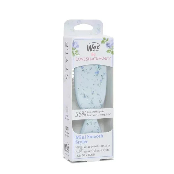 Wet Brush x Love Shack Fancy Mini Shine Detangling Hair Brush - (English Ivy - Blue) | Walmart (US)