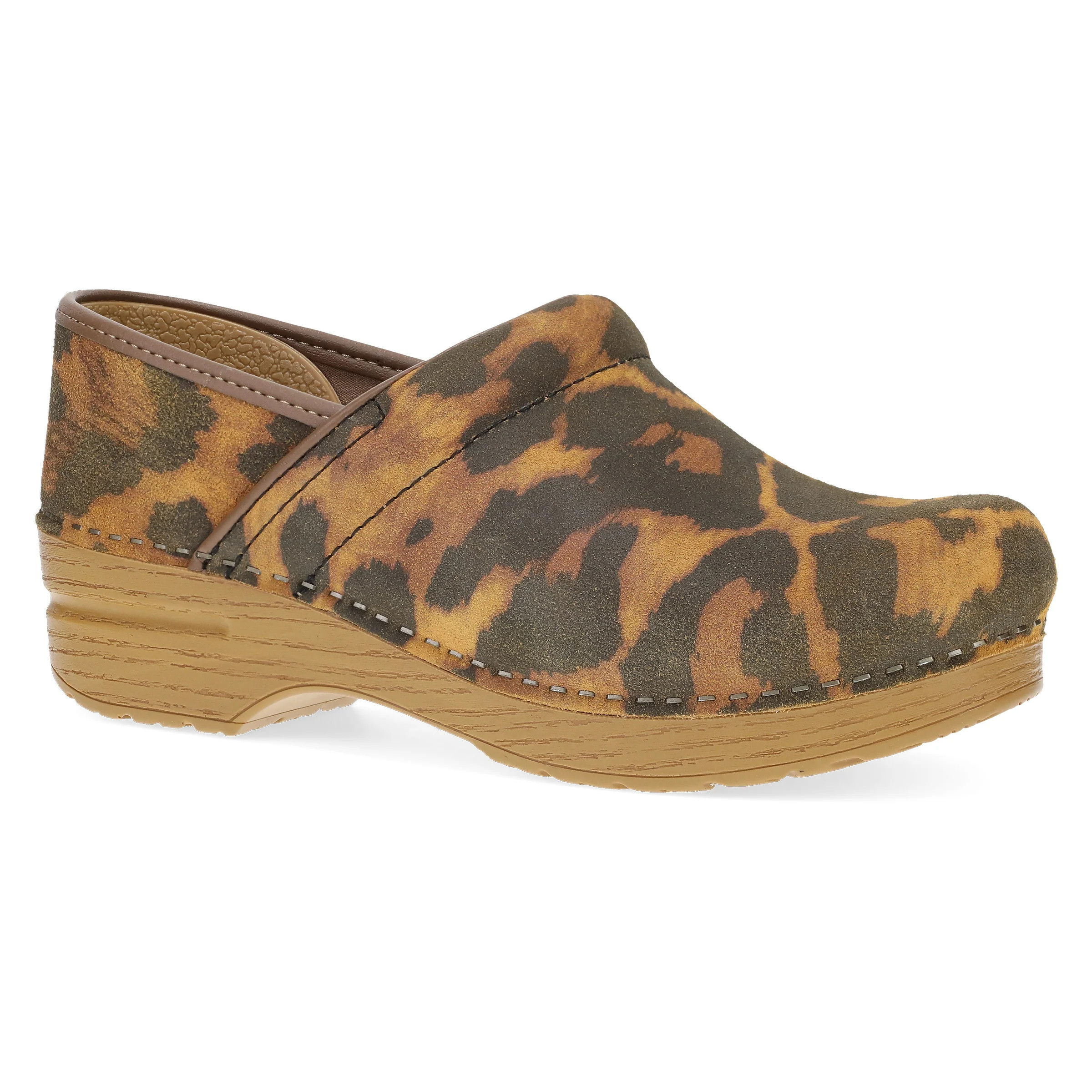 Professional Tan Leopard Suede | Dansko