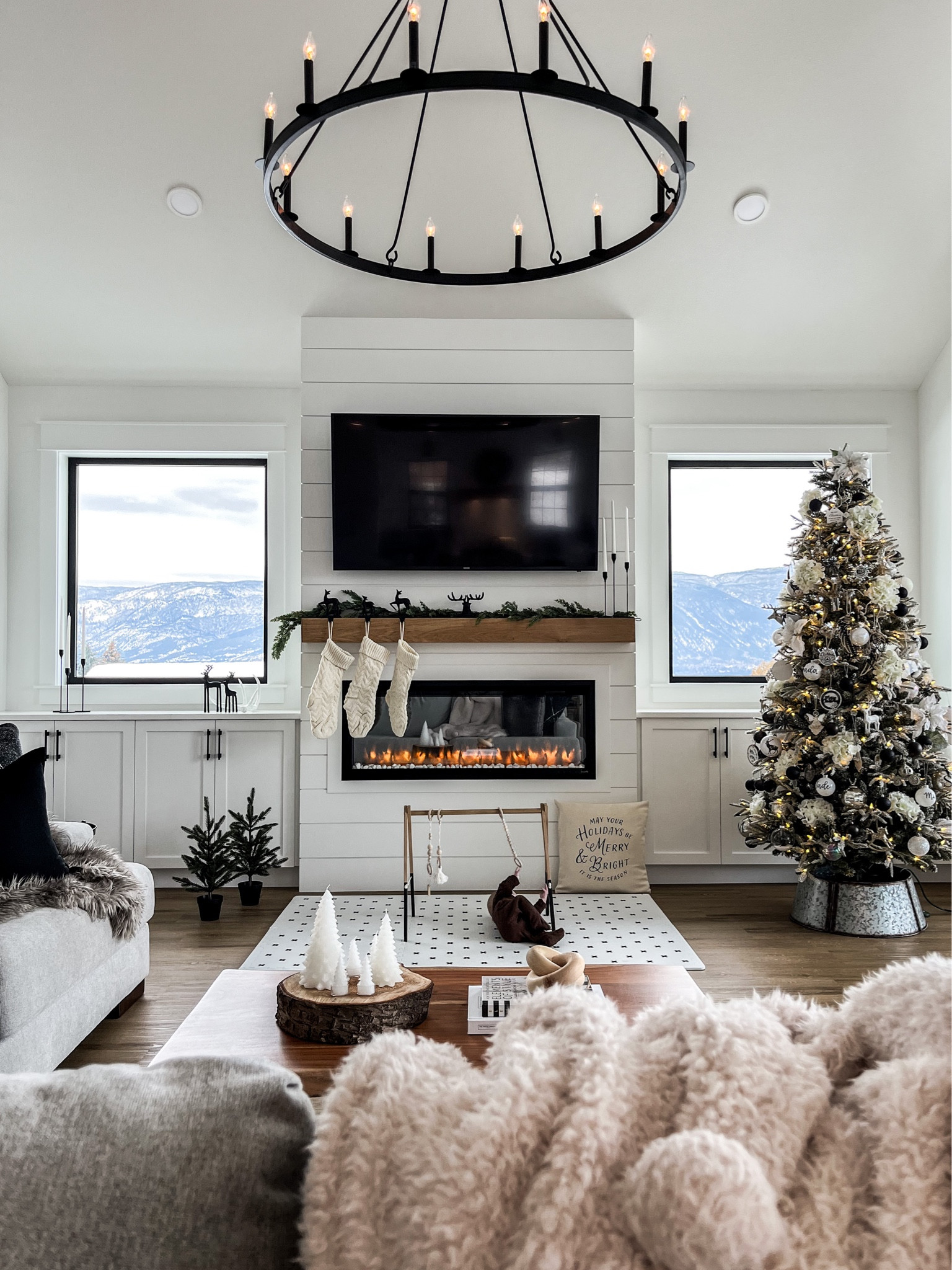 X M A S / I’m gonna have to order another faux cedar garland to layer this year. It’s so beautiful & realistic. SUCH a great Christmas decor find 🤌🏻🌲 

#LTKSeasonal #LTKhome #LTKHoliday