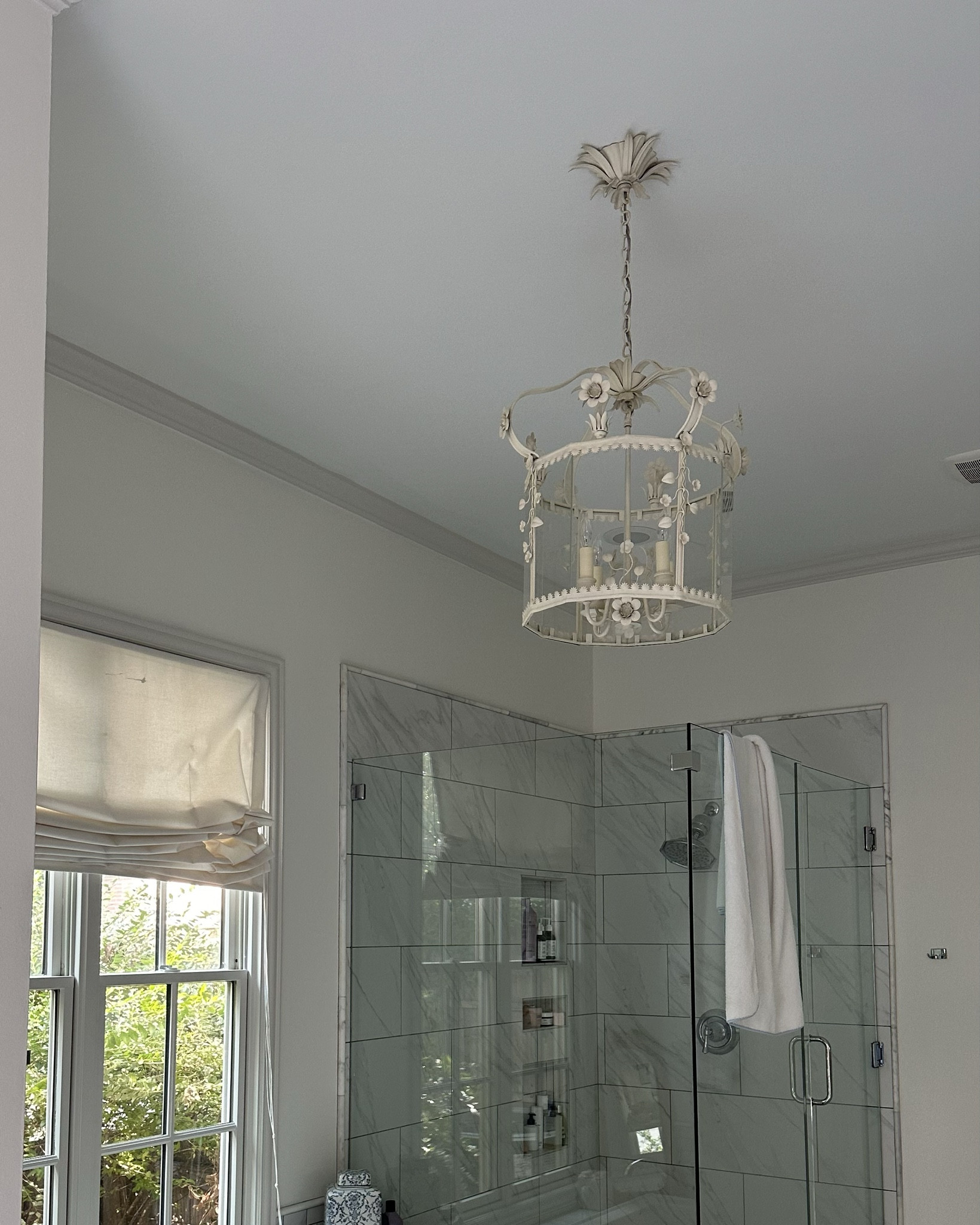 Our master bath chandelier got installed today! 🤍🌸

It’s Vaughan Designs but linking very similar and better priced options! 