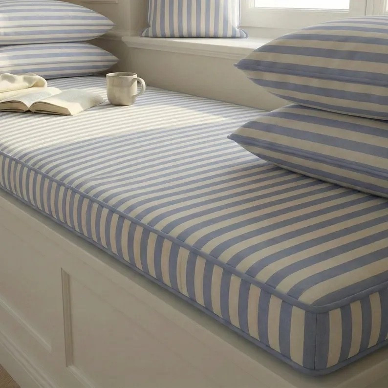 These custom bench cushions is a great way to add coastal style to your home. 

#LTKHome #LTKSeasonal