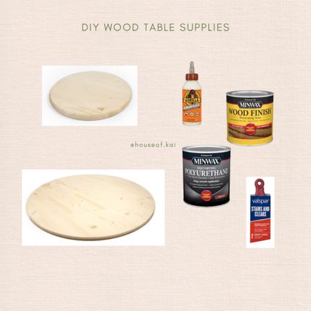 DIY wood table supplies! This is everything I used. 

#LTKfindsunder50