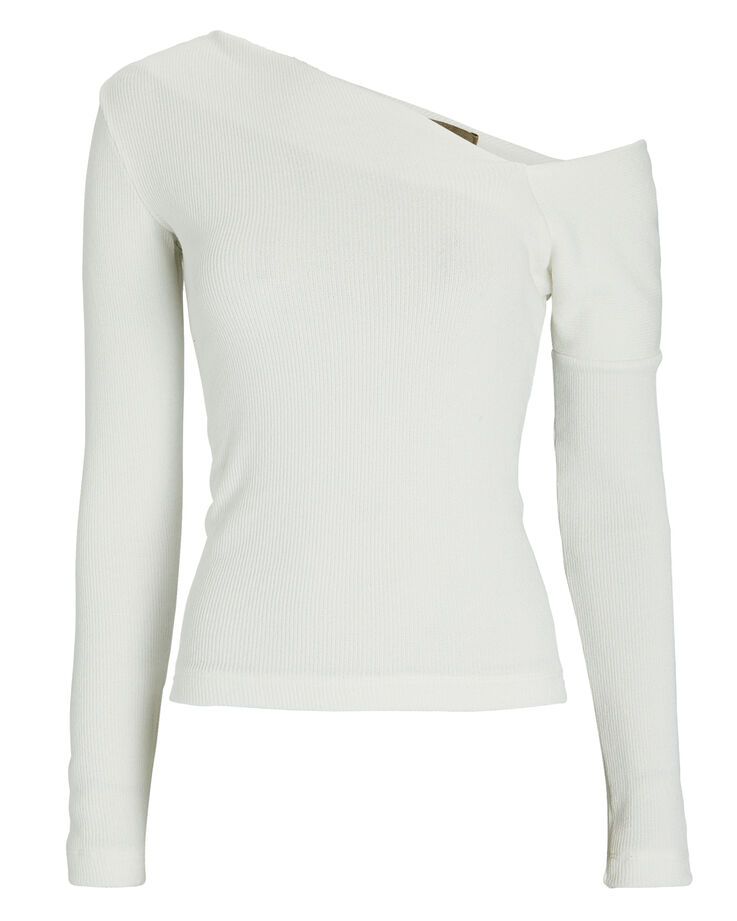 Slouch Ribbed Jersey Top | INTERMIX