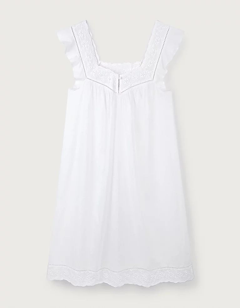 Cotton Vintage Floral Embroidered Nightgown | Nightgowns | The White Company | The White Company (UK)