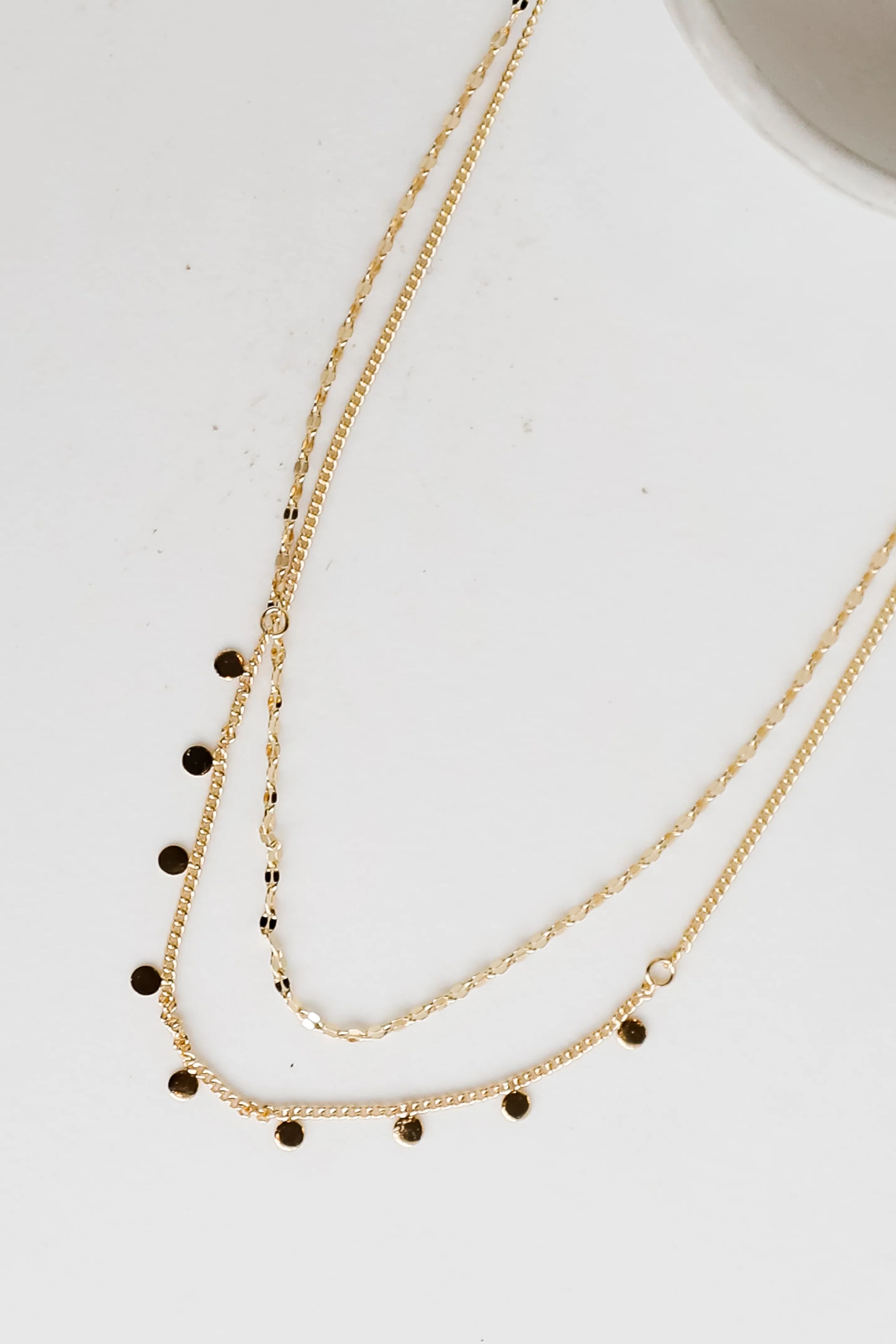 Josephine Gold Layered Chain Necklace | Dress Up