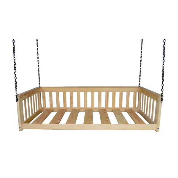 Concow Solid Wood Porch Swing | Wayfair North America