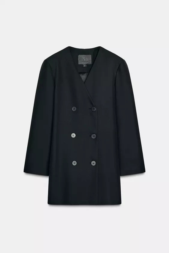 ZW COLLECTION DOUBLE-BREASTED BLAZER DRESS | Zara UK