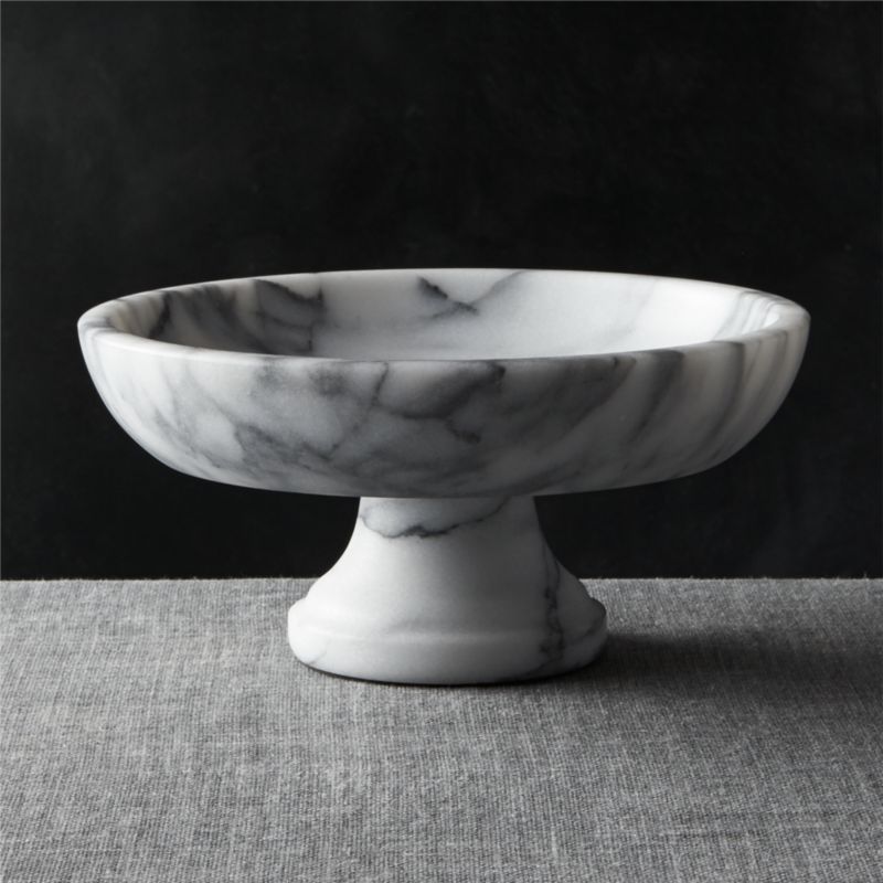 French Kitchen Marble Fruit Bowl | Crate & Barrel