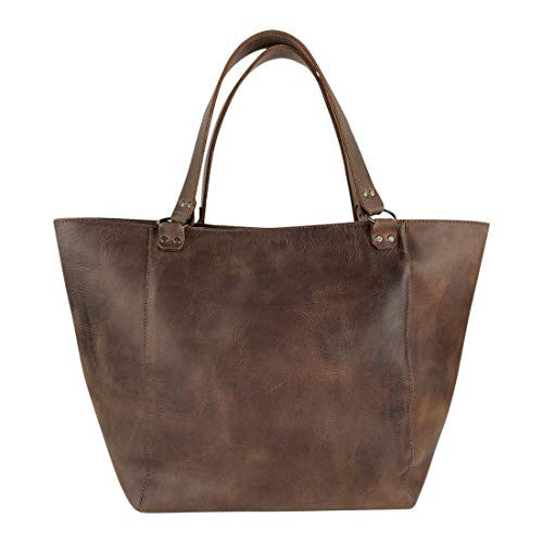 Hide & Drink, Formal Tote Bag, Female Bag, Travel and Shopping Accessory, Handbag for Women, Full Grain Leather, Handmade, Bourbon Brown | Amazon (US)