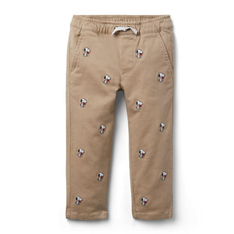 PEANUTS™ Snoopy Embroidered Twill Pant | Janie and Jack