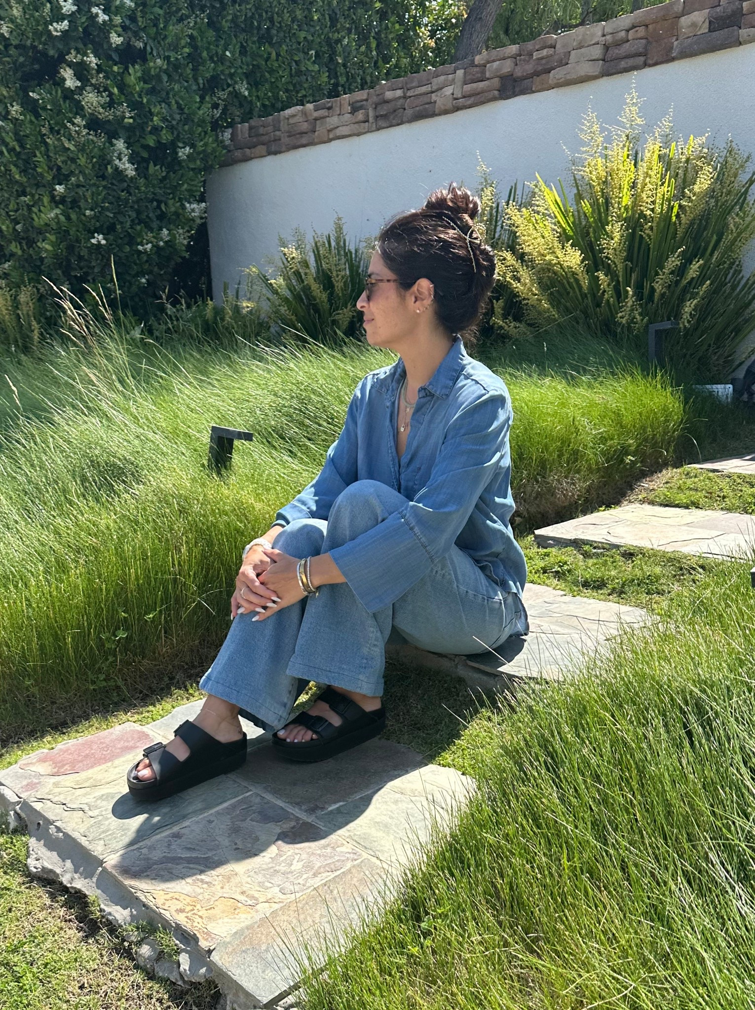 Canadian tuxedo for the win! Denim on denim will always be a vibe. Paired it with my go-to Birkenstock platforms—2 years strong and still my ride or dies. Super comfy, gives me a little height, and they go with everything. #LTKStyle #DenimOnDenim

#LTKxMadewell #LTKStyleTip #LTKShoeCrush