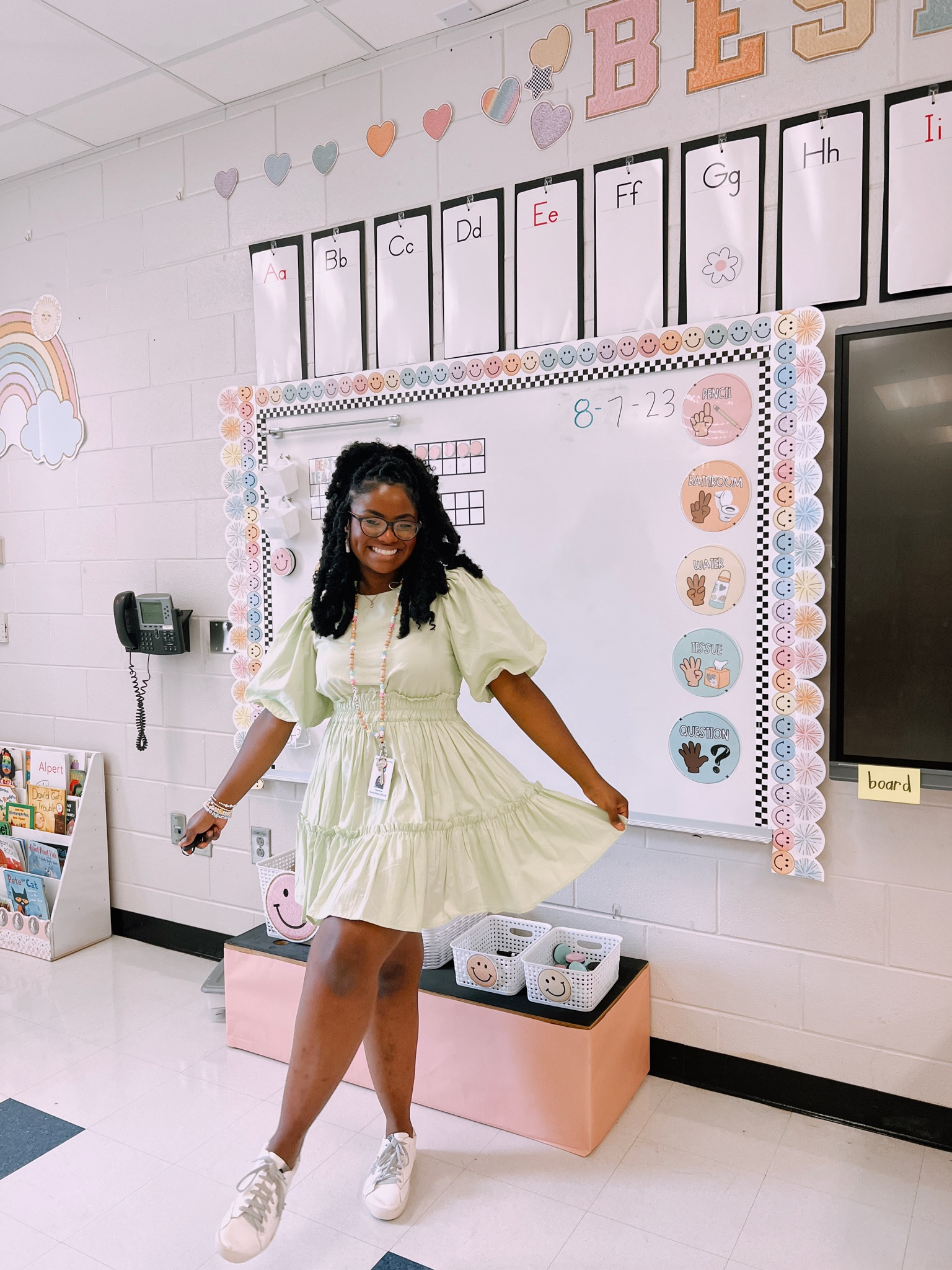 wearing a medium 💚