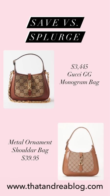 Save vs splurge 
Gucci bag 
GG Bag 
Shoulder bag 
Brown bags 

#LTKstyletip #LTKsalealert #LTKitbag