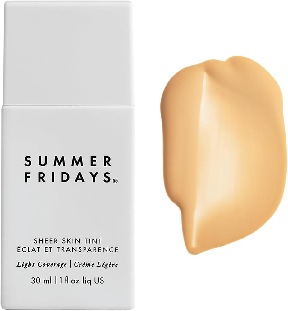 Summer Fridays Sheer Skin Tint - Tinted Moisturizer with Hyaluronic Acid - Helps Diminish Uneven ... | Amazon (US)
