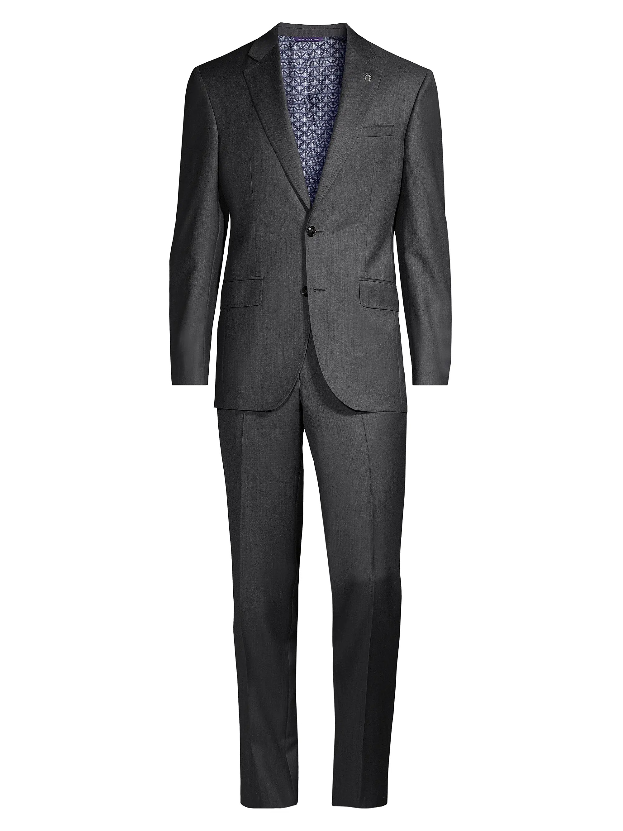 Wool Sharkskin Suit | Saks Fifth Avenue