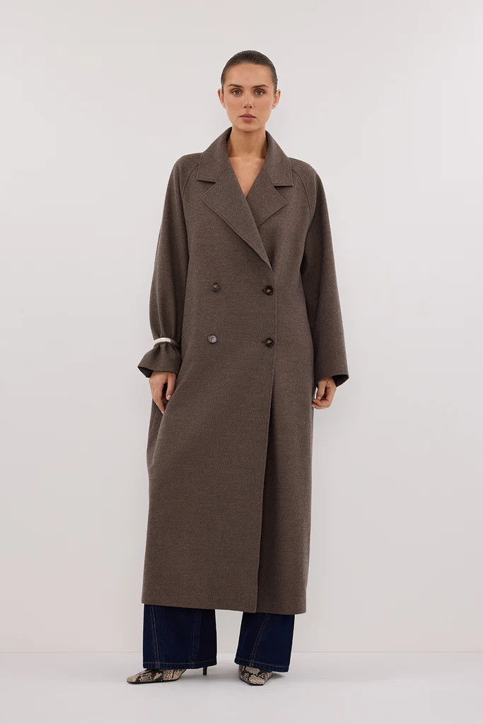 YORK COFFEE OVERSIZED WOOL BLEND COAT | DISSH