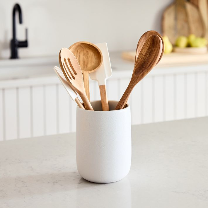 Kaloh Stoneware Utensil Holder | West Elm (US)