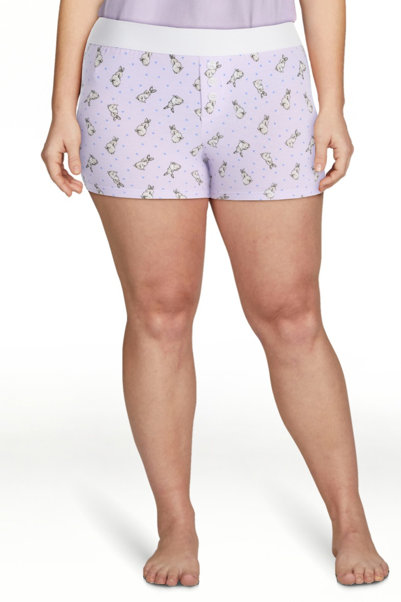 No Boundaries Cloud Core Sleepwear Boxer Shorts, 2'' Inseam, Women\u2019s and Women\u2019s Plus X... | Walmart (US)