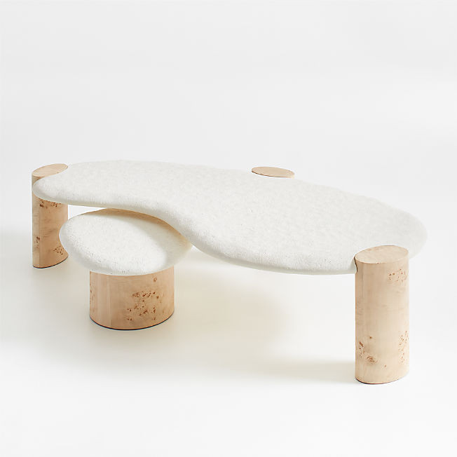 Sassolino Burl Wood Nesting Tables by Athena Calderone + Reviews | Crate & Barrel | Crate & Barrel
