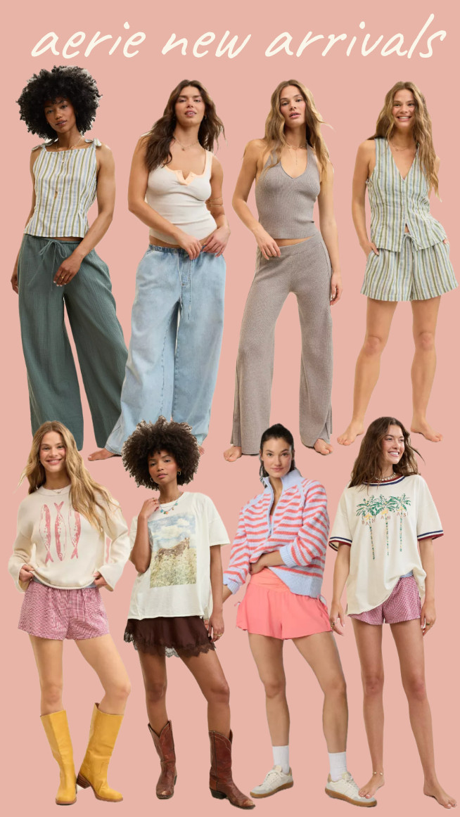 Aerie new arrivals!
.......
Summer outfit casual summer outfit casual outfit gingham shorts summer sweater summer trends linen pants wide leg pants loose pants low rise pants high rise pants aerie haul
Aerie finds aerie bestsellers aerie favorites plus size summer fashion plus size summer outfits party pants linen shorts linen vest oversized tee boyfriend tee soft tee sweater halter sweater sweater pants matching set summer boots festival outfit festival look casual look comfy outfit free people dupe free people style aerie style wide leg jeans tie waist jeans comfy jeans soft pants soft jeans wide leg denim 

#LTKFestival #LTKootd #LTKxAerie