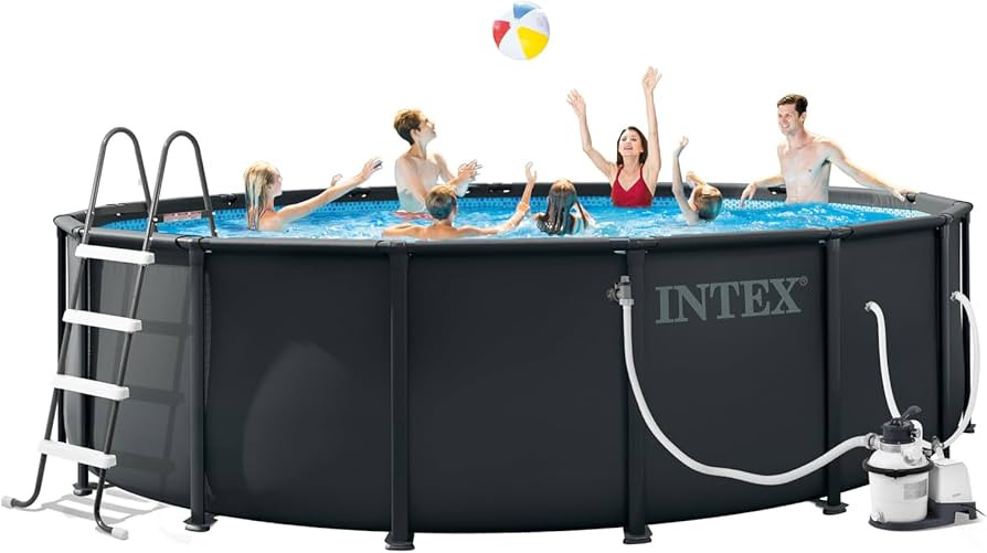 INTEX 26317MZ 15ft x 48in Ultra XTR Frame Deluxe Above Ground Swimming Pool Set with 1500 GPH San... | Amazon (US)