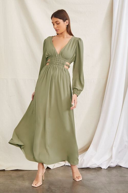 Plunging Cutout Maxi Dress | Forever 21 (US)