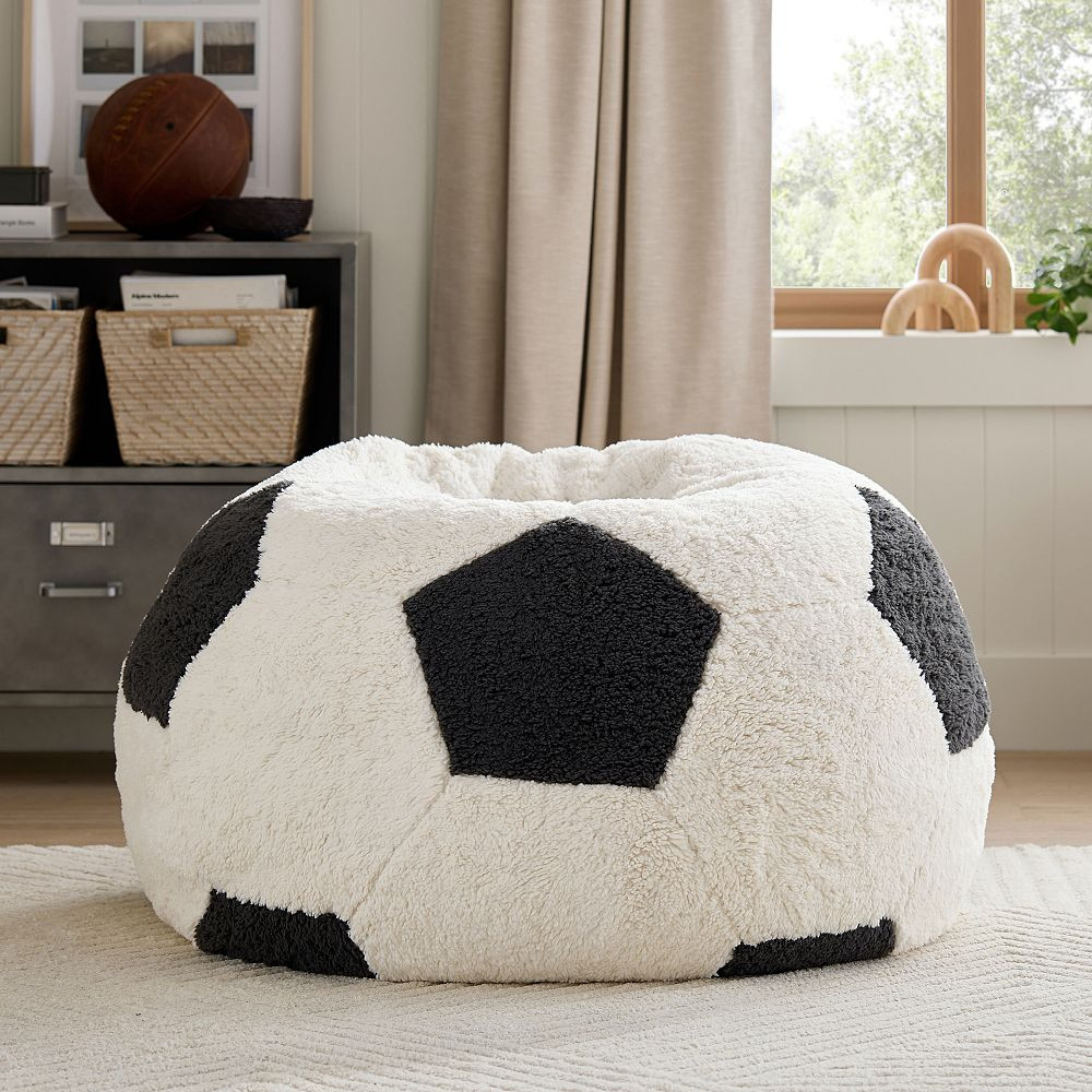 Large Soccer Bean Bag Chair | Pottery Barn Teen