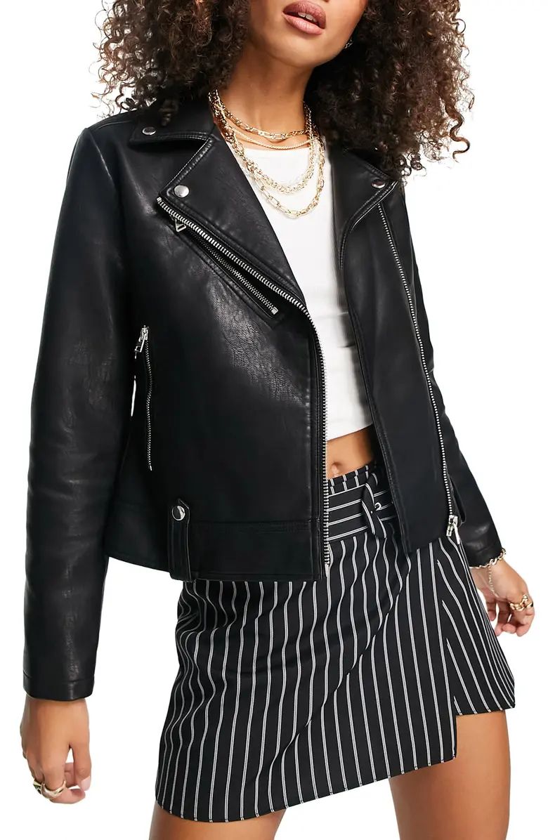 Faux Leather Biker Jacket | Nordstrom