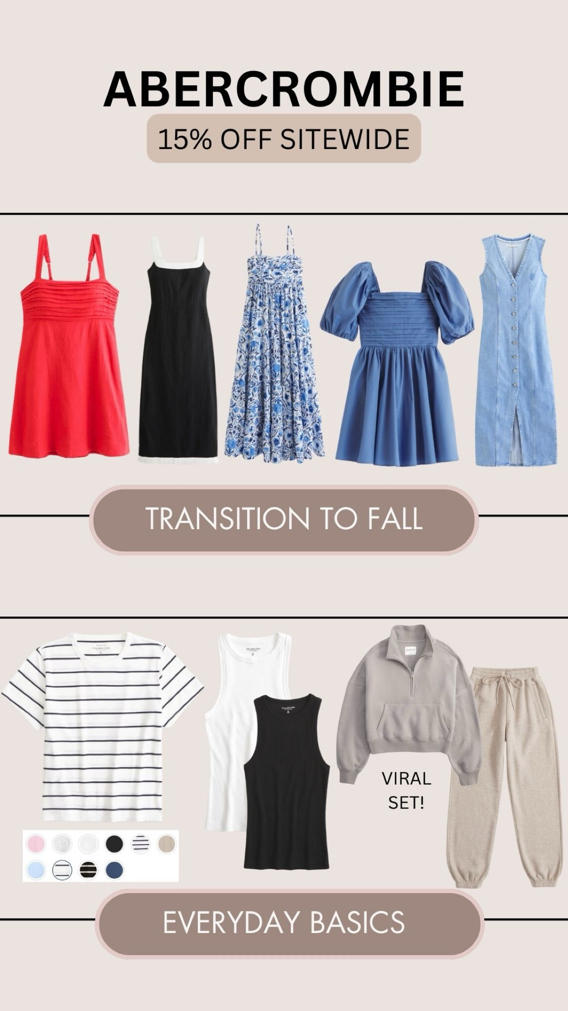 Abercrombie sale alert! Perfect time to grab layering pieces for transitioning to fall! 

#LTKSaleAlert #LTKSeasonal #LTKStyleTip