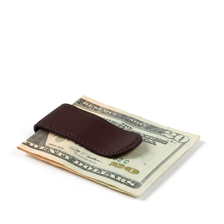 Money Clip | Full grain leather Black Onyx | Leatherology