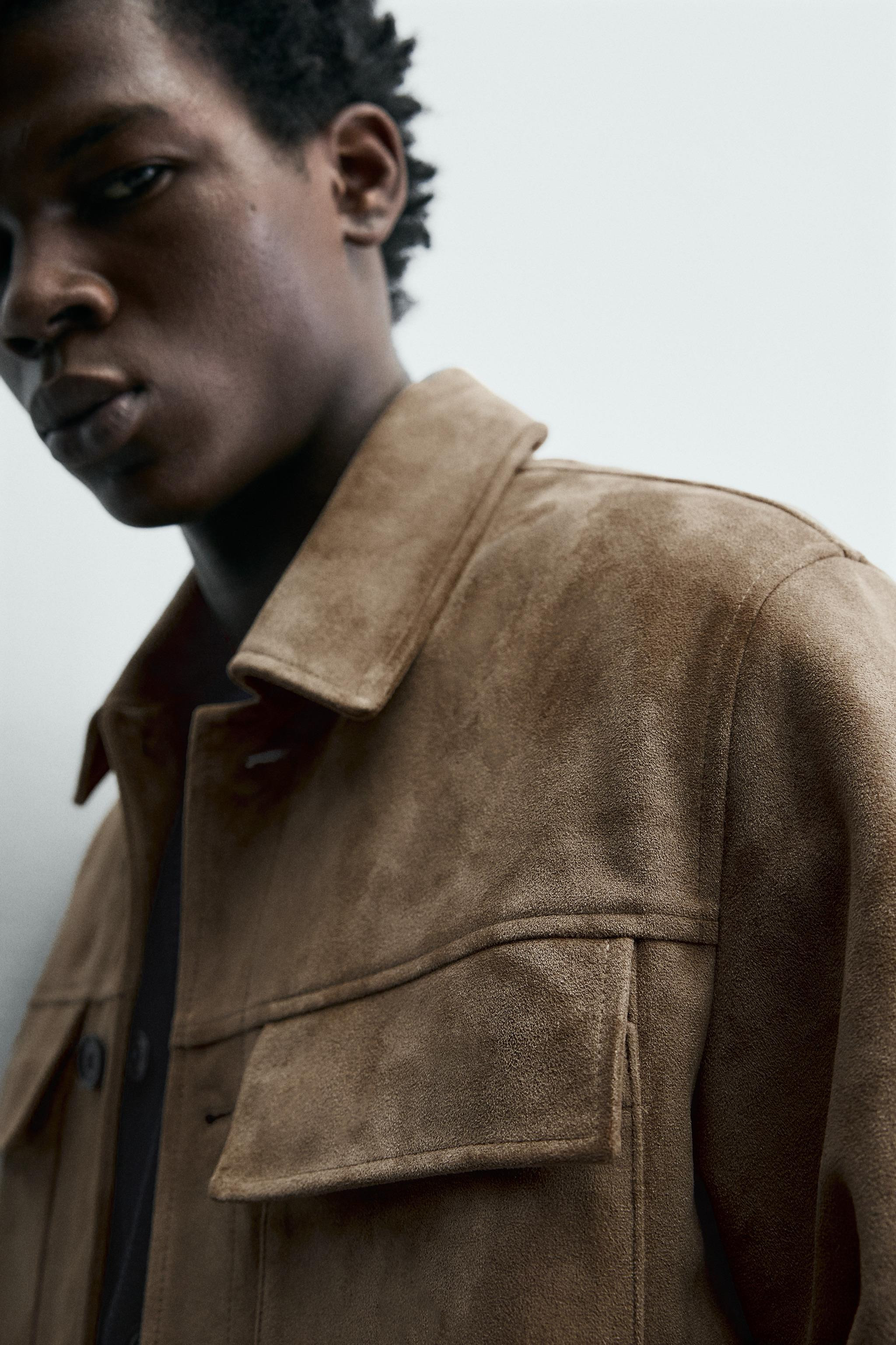 FAUX SUEDE OVERSHIRT | Zara US