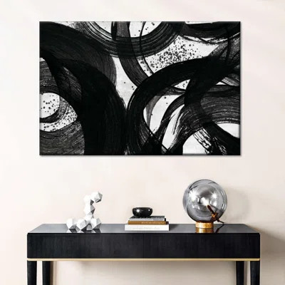 Abstract Black - Wrapped Canvas Print | Wayfair North America