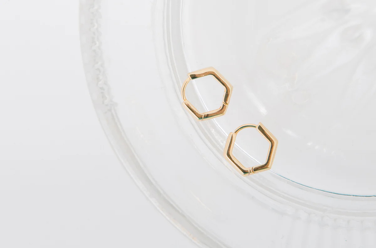 Hexagon Huggies | Hey June