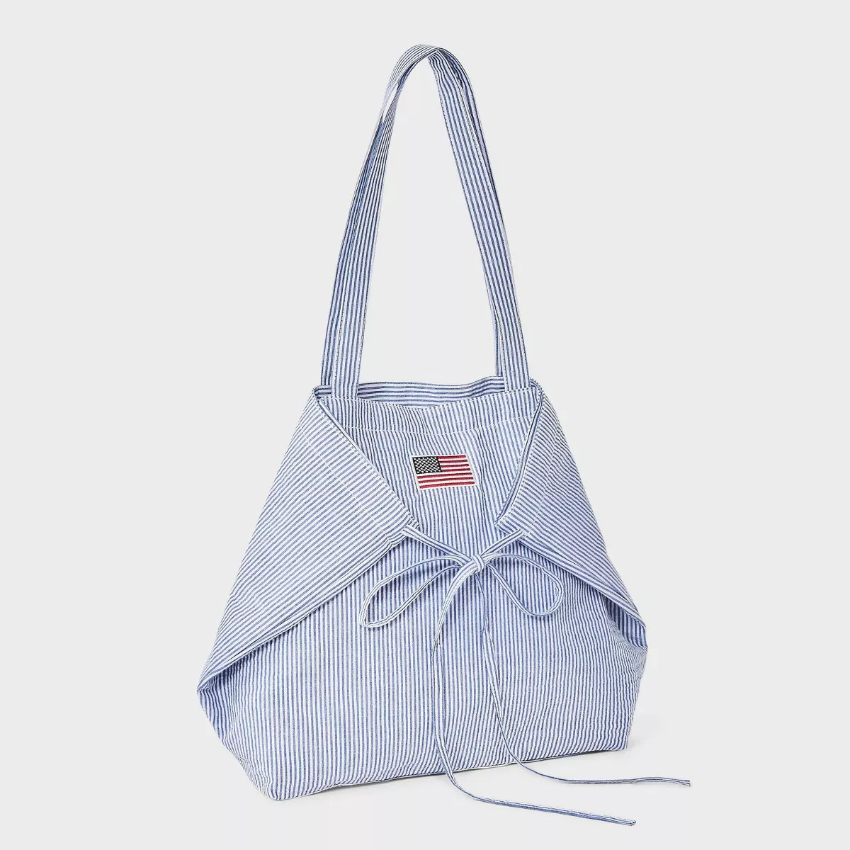Americana Pinstripe USA Flag Canvas Tote Bag - Wild Fable™ Blue | Target