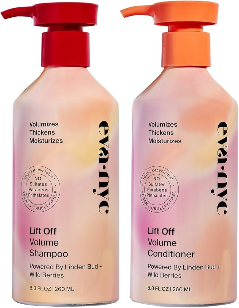 Eva NYC Lift Off Volume Shampoo and Conditioner Set, Hair Care for Fine Hair | Amazon (US)
