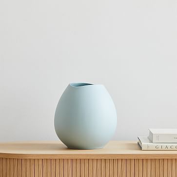 Organic Ceramic Round Vases | West Elm (US)
