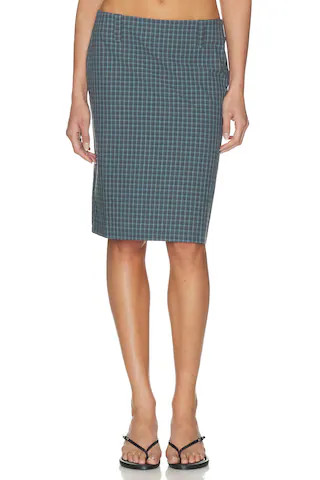 LIONESS Play On Midi Skirt in Navy. - size XS | Revolve Clothing (Global)