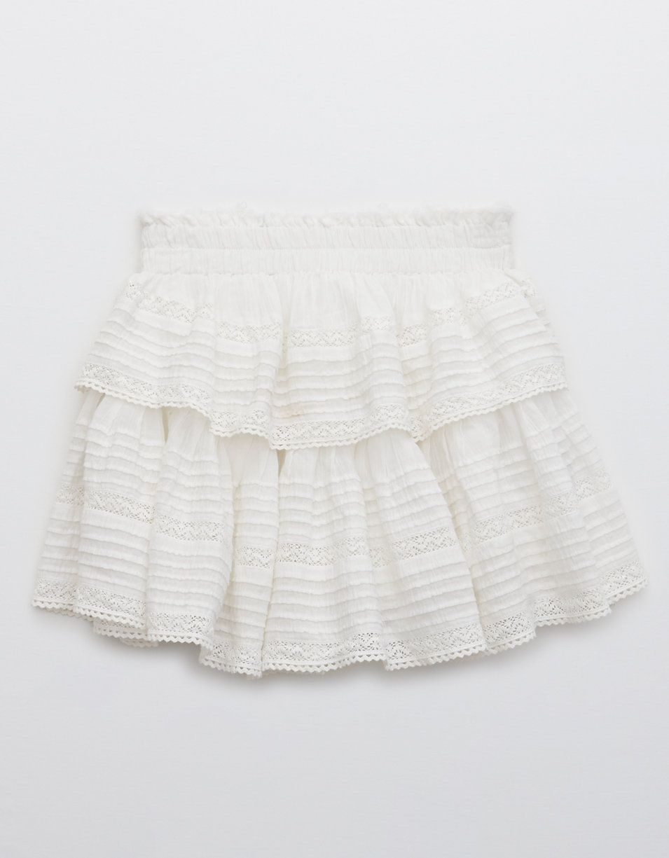 Aerie Rock 'n' Ruffle Mini Skirt | American Eagle Outfitters (US & CA)