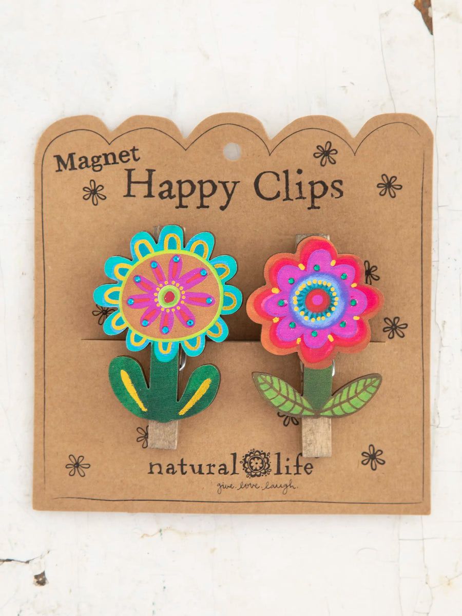 Magnet Bag Clips, Set of 2 - Flower | Natural Life