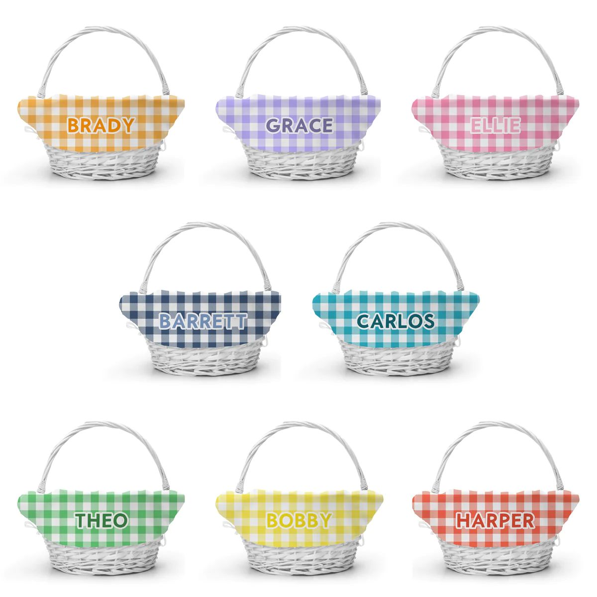 Easter Basket Liner - Personalized Customized Monogram Girl or Boy Basket | The Little Lemons Company