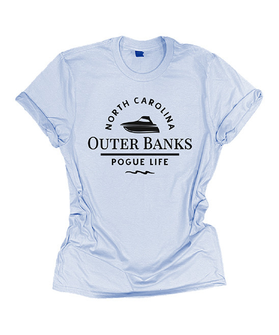 Party On! Women's Tee Shirts Periwinkle - Periwinkle 'Outer Banks' Boyfriend Tee | Zulily