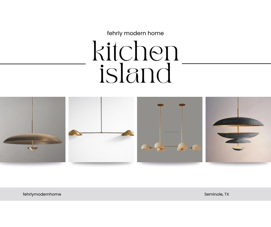 Kitchen island light fixtures and pendants! 

#LTKHome