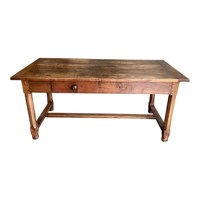 Early 19th Century French Primitive Dining Table | Chairish