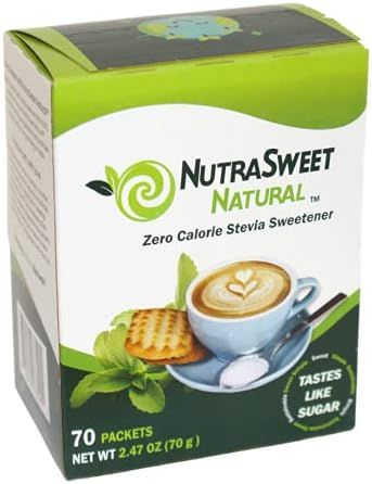 NutraSweet Natural Stevia Sweetener, All Natural, Zero Calorie, Sugar Like Taste with No Bitter A... | Amazon (US)
