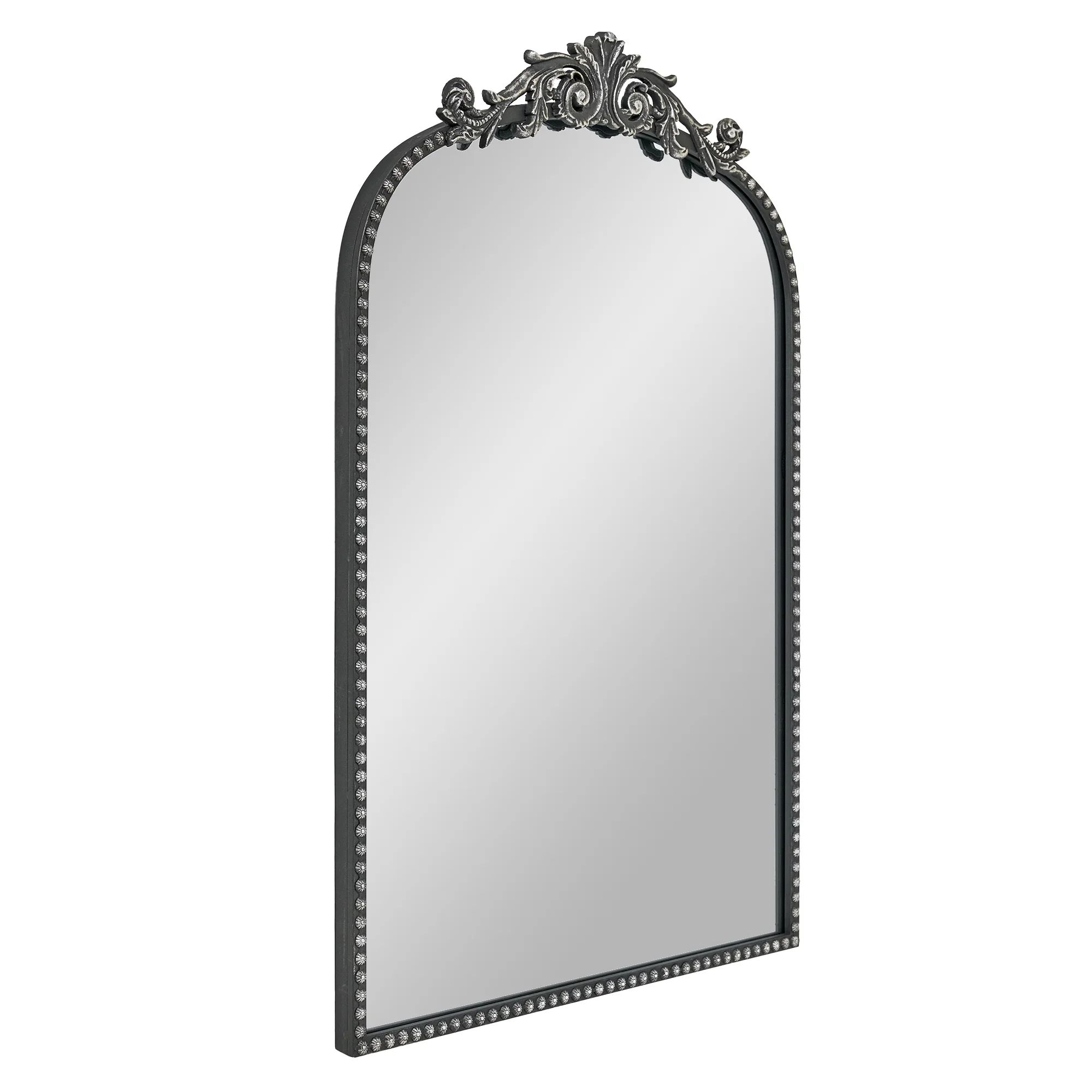 20” X 30” Filigree Arch Metal Wall Mirror Decor In Black | Walmart (US)
