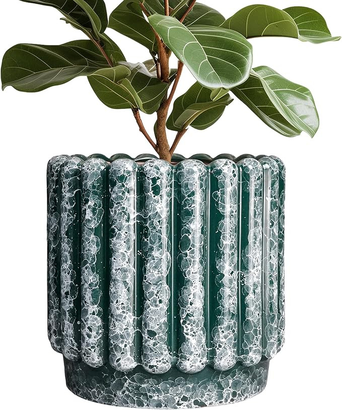 Ceramicfor 12 Inch Pots for Plants - Ceramic Indoor Planters with Drainage Hole, Decorative Large... | Amazon (US)