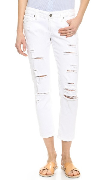 Paige Denim Jimmy Jimmy Cropped Jeans - Lilly Destructed | Shopbop