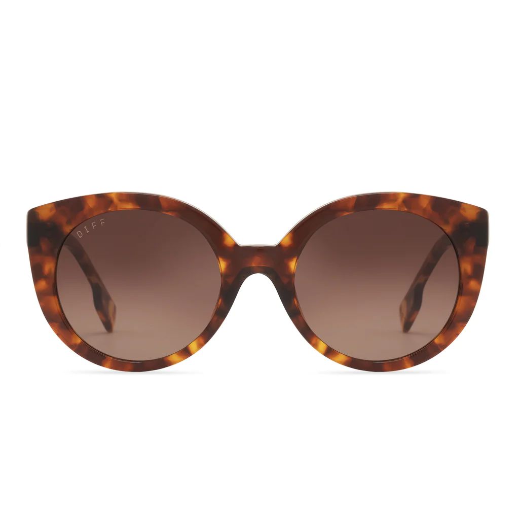 COLOR: amber tortoise   brown gradient   polarized sunglasses | DIFF Eyewear