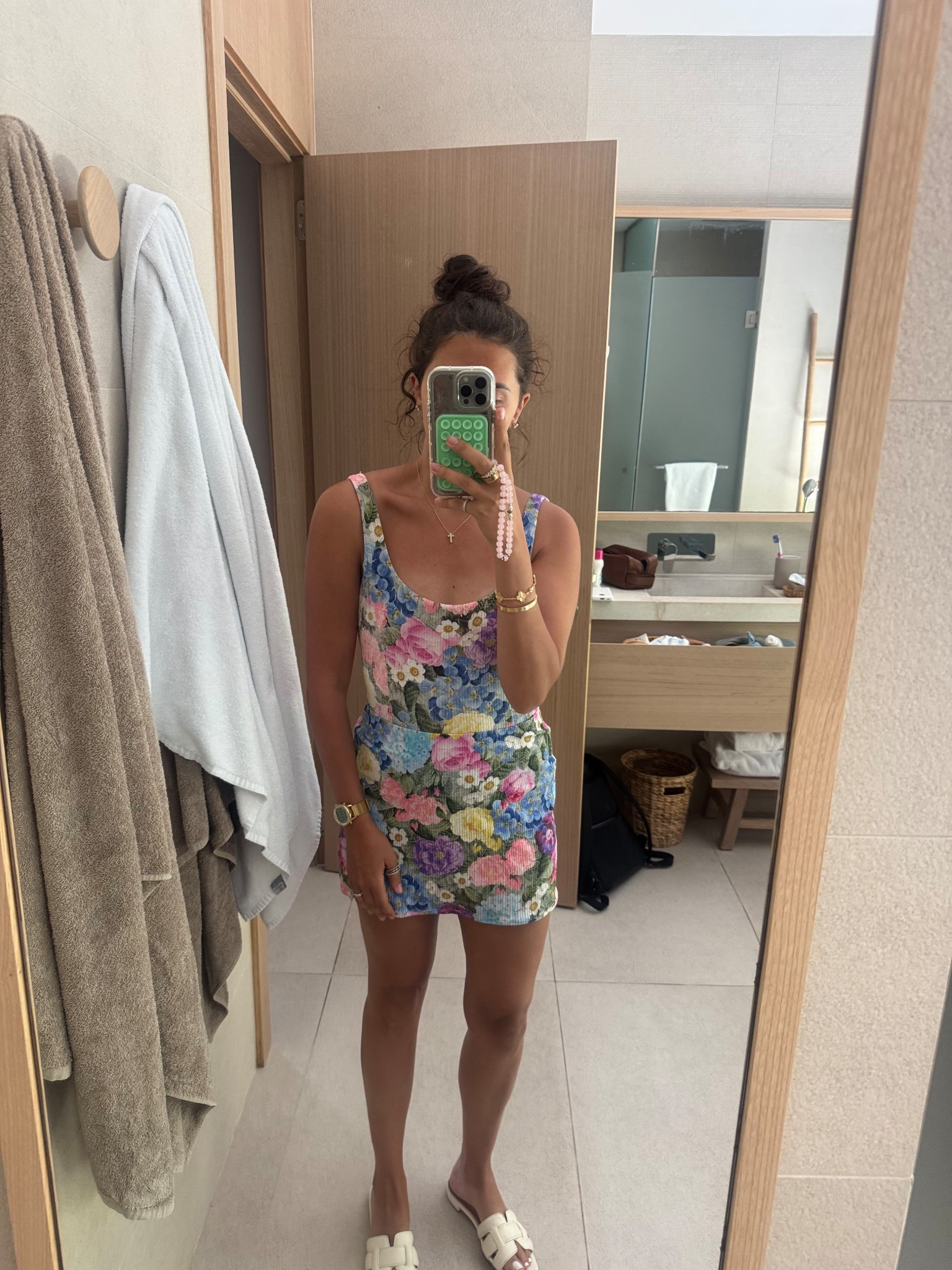 Swim: small
Skirt: medium(sold out but linking another matching version)

Love these swims and matching cover up skirts! High quality ribbed material!